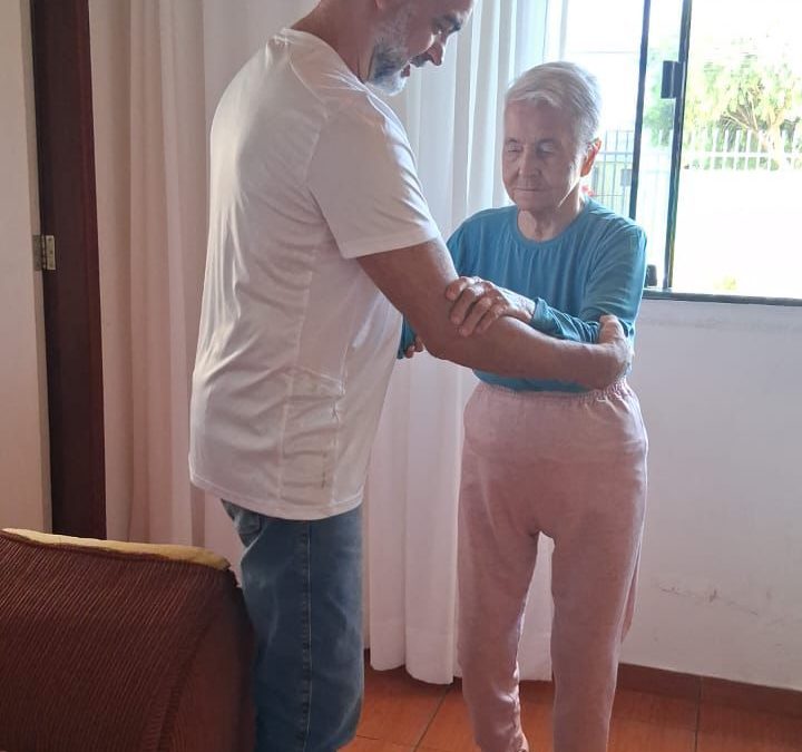 Visita Domiciliar para sessão de Fisioterapia – 08/04